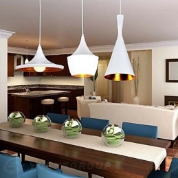 Lampada a sospensione in metallo con pittura in stile mini