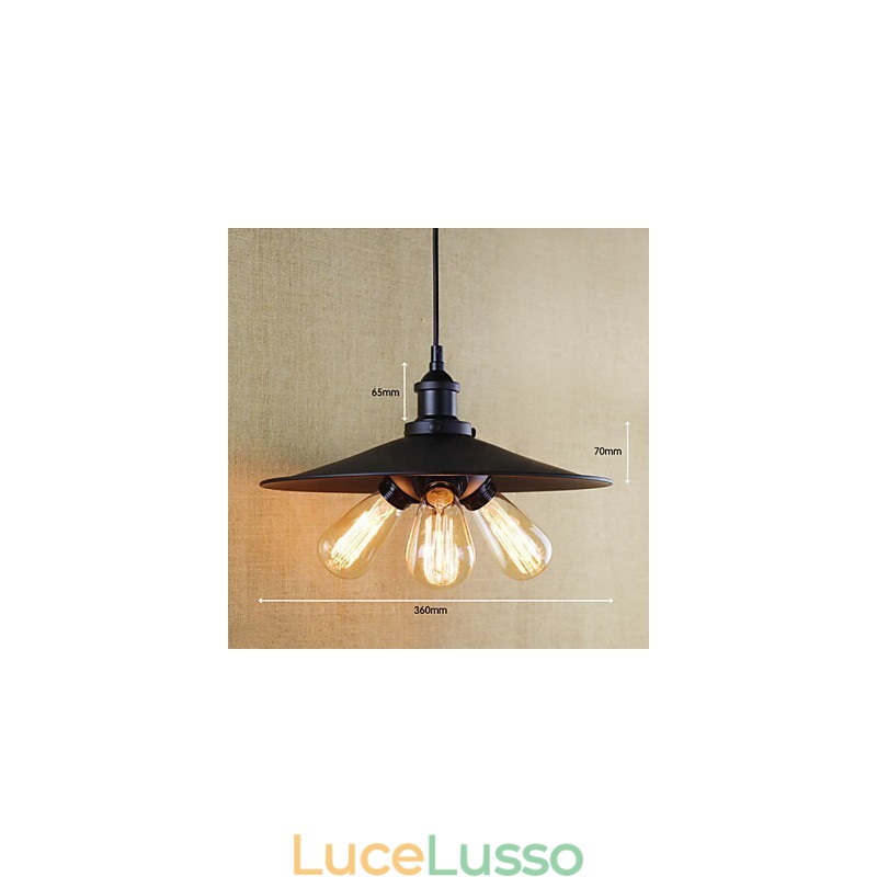 Lampade a sospensione tradizionali classiche vintage retrò country garage metallo