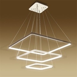 Lampada a sospensione dal design moderno a tre anelli