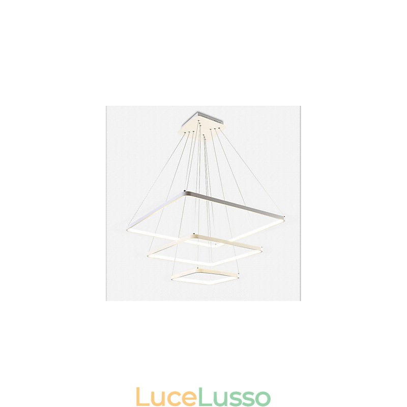 Lampada a sospensione dal design moderno a tre anelli
