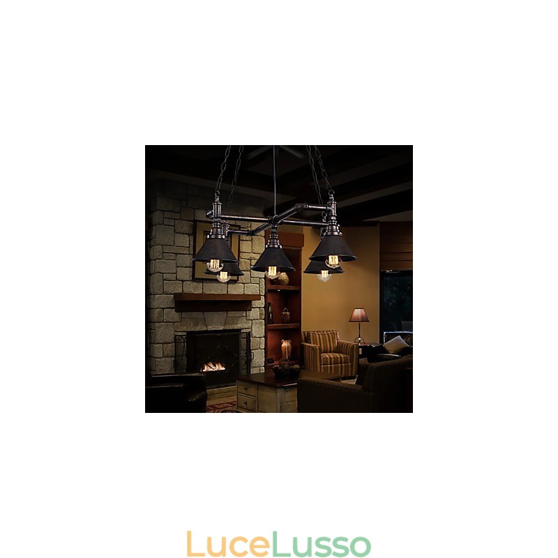 Retro Classic Metal Ceiling Lights Semplici lampade a sospensione Lampada a sospensione da bar