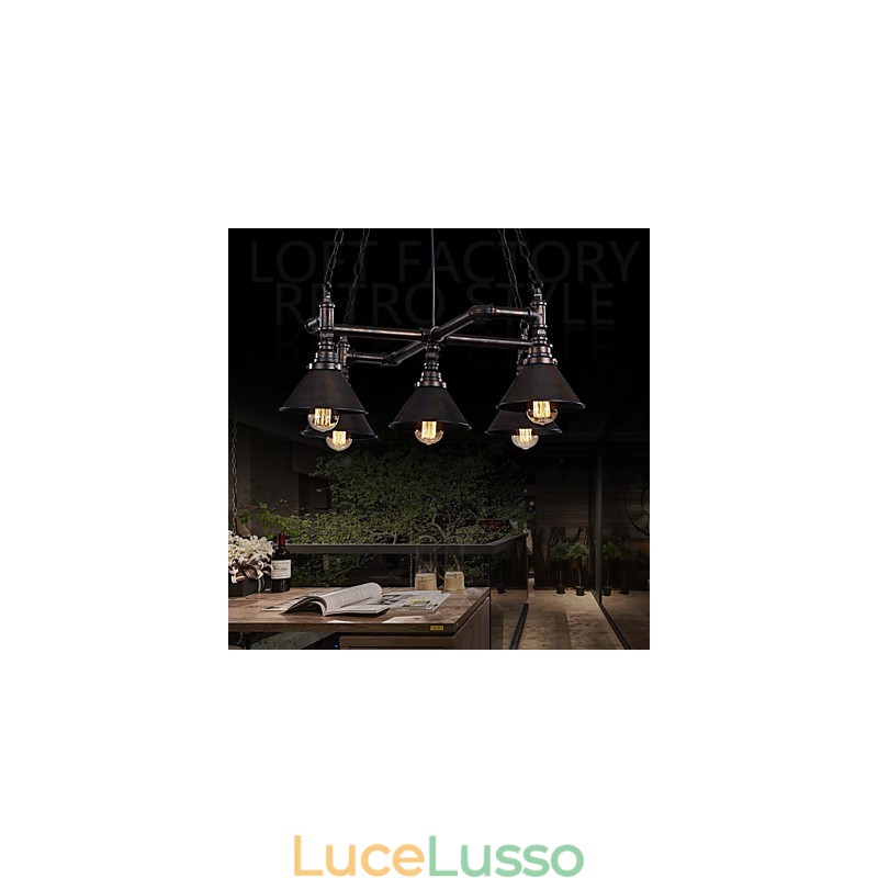 Retro Classic Metal Ceiling Lights Semplici lampade a sospensione Lampada a sospensione da bar