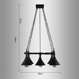 Retro Classic Metal Ceiling Lights Semplici lampade a sospensione Lampada a sospensione da bar
