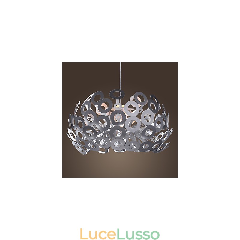 Lampada a sospensione moderna con paralume in cerchio