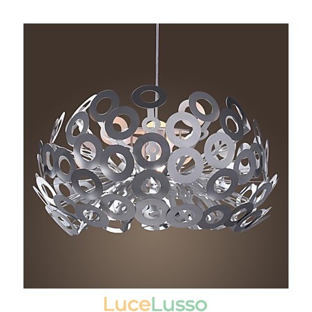 Lampada a sospensione moderna con paralume in cerchio Lampada a sospensione moderna con paralume in cerchio