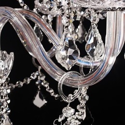 Lampadario Cristallo Lusso Moderno Soggiorno 8 Luci
