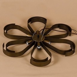 Lampada a sospensione American Country Iron Industrial Wind Flower