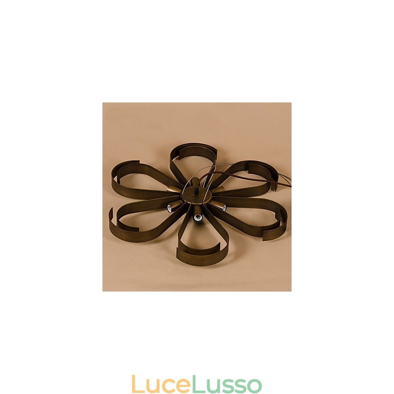 Lampada a sospensione American Country Iron Industrial Wind Flower