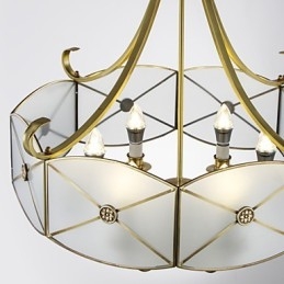 Lampada da soffitto moderna e contemporanea in rame con design decorativo