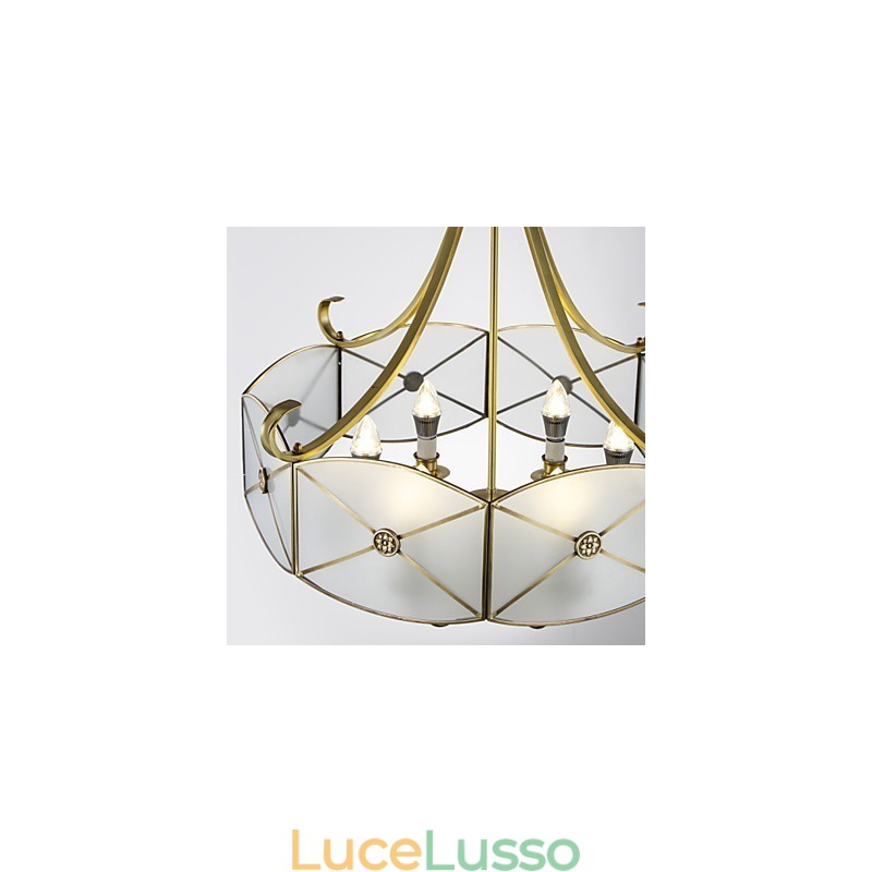 Lampada da soffitto moderna e contemporanea in rame con design decorativo