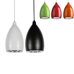 Lampada a sospensione moderna e contemporanea in metallo con globo dipinto