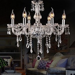 Lampadario in cristallo elettroplaccato classico tradizionale vintage