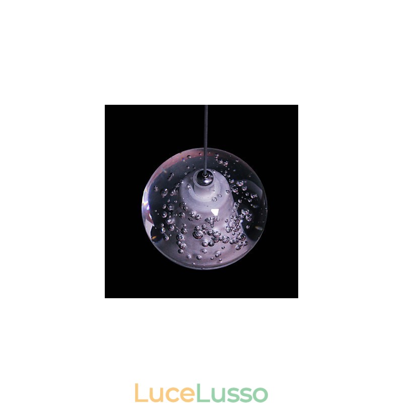 Lampada a sospensione G4 Retroifit 3W cromata in cristallo moderno e contemporaneo