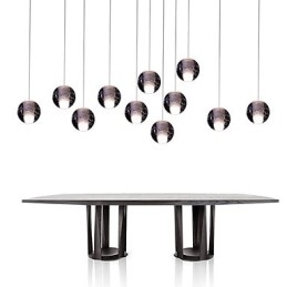 Lampada a sospensione G4 Retroifit 3W cromata in cristallo moderno e contemporaneo