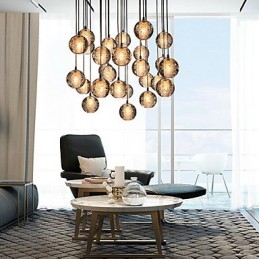 Lampada a sospensione G4 Retroifit 3W cromata in cristallo moderno e contemporaneo