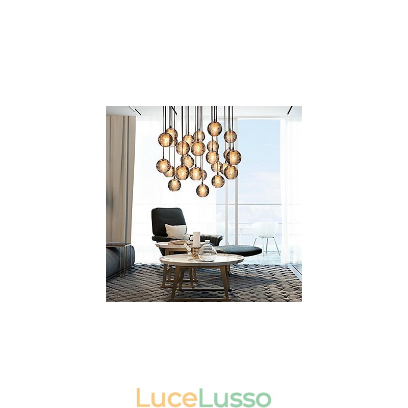 Lampada a sospensione G4 Retroifit 3W cromata in cristallo moderno e contemporaneo
