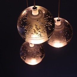 Lampada a sospensione G4 Retroifit 3W cromata in cristallo moderno e contemporaneo