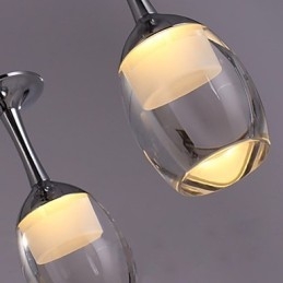Lampadari a sospensione 3 luci Piastra posteriore lunga Moderna Contemporanea