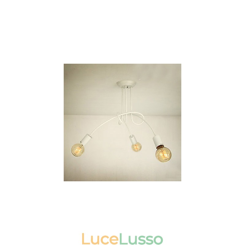Lampadario in metallo dipinto moderno e contemporaneo