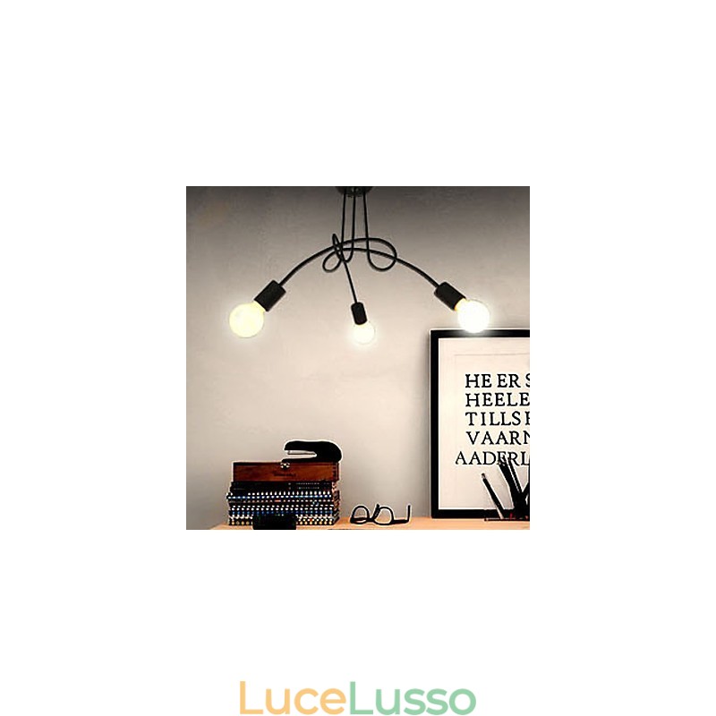 Lampadario in metallo dipinto moderno e contemporaneo