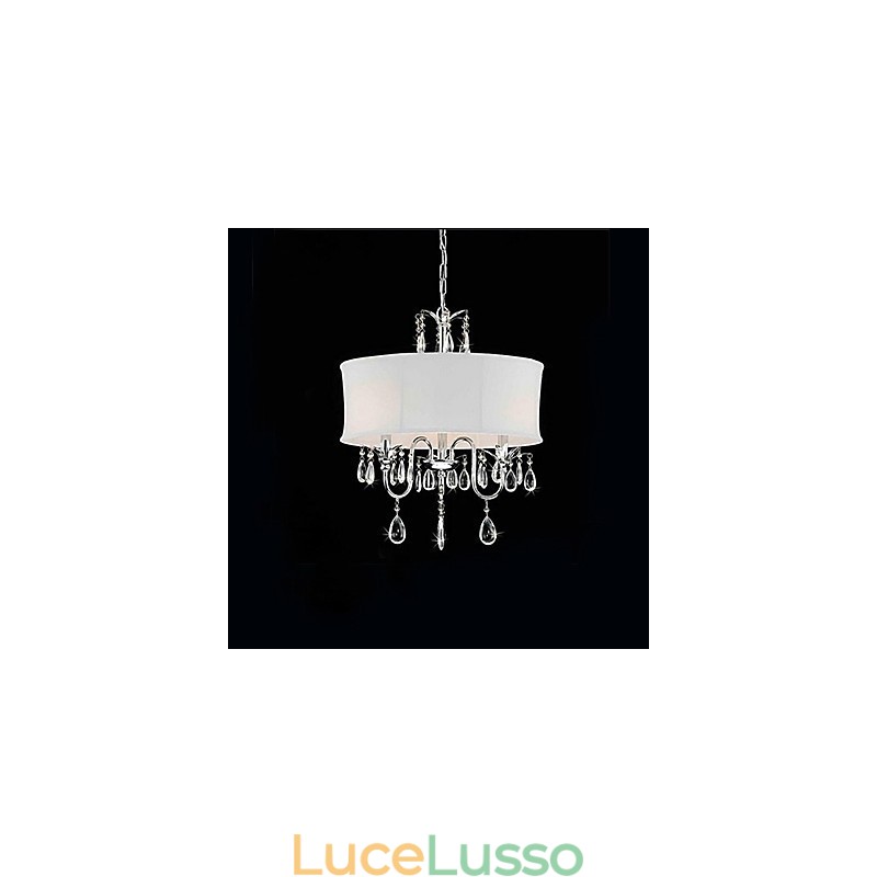 Lampada a sospensione in metallo elettroplaccato