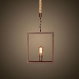 Lampada a sospensione in metallo, stile rustico, classico, vintage, retrò, country, tradizionale