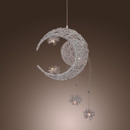 Lampada a sospensione moderna e contemporanea in metallo galvanizzato stile Globe Mini