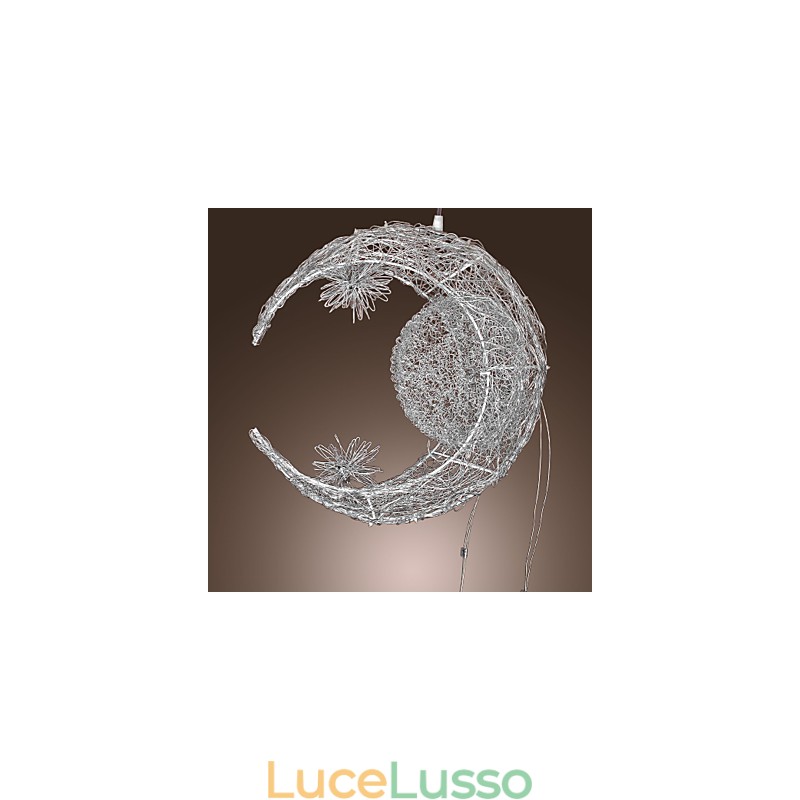 Lampada a sospensione moderna e contemporanea in metallo galvanizzato stile Globe Mini
