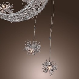 Lampada a sospensione moderna e contemporanea in metallo galvanizzato stile Globe Mini