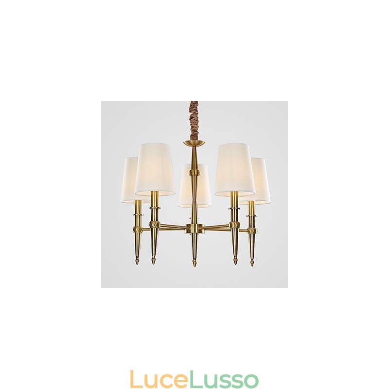 Lampada a sospensione decorativa moderna e contemporanea in bianco puro, design familiare