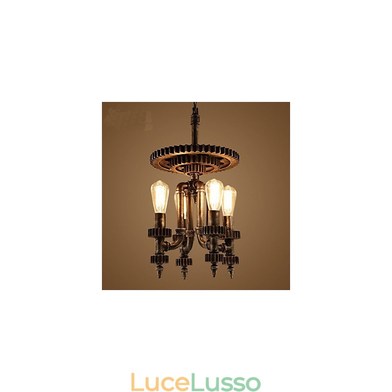 Illuminazione decorativa per negozio di ingranaggi meccanici retrò