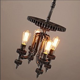 Illuminazione decorativa per negozio di ingranaggi meccanici retrò