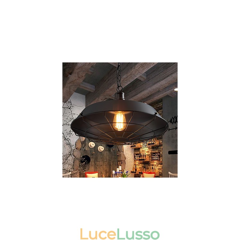 Lampade a sospensione American Country Retro Ferro battuto Contemporaneo e Contracted Warehouse Droplight