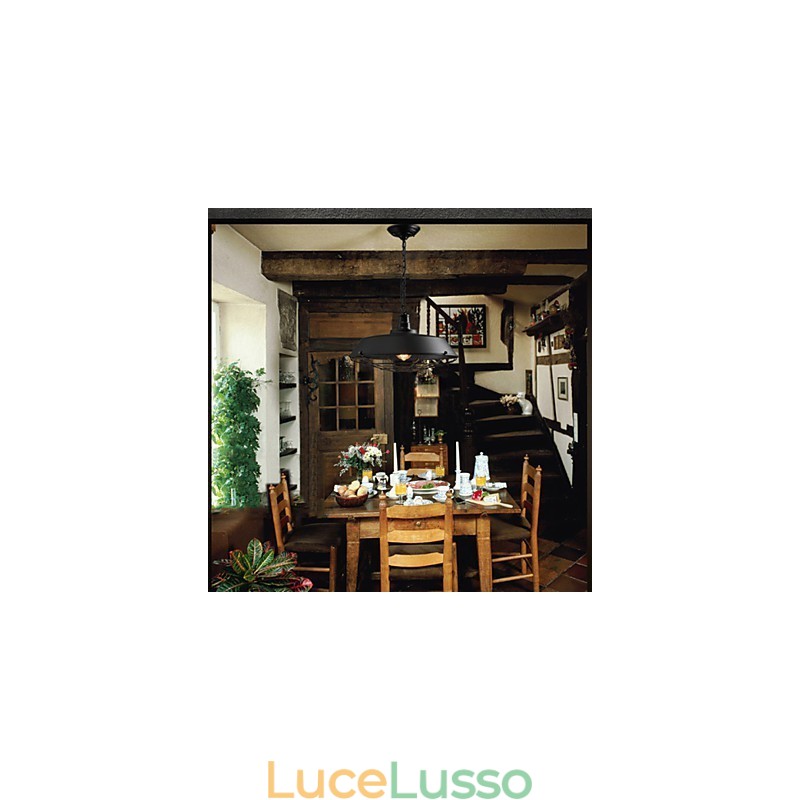 Lampade a sospensione American Country Retro Ferro battuto Contemporaneo e Contracted Warehouse Droplight