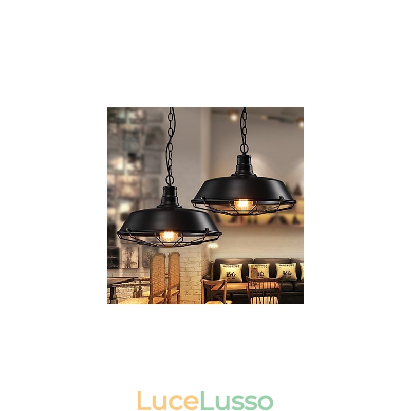 Lampade a sospensione American Country Retro Ferro battuto Contemporaneo e Contracted Warehouse Droplight