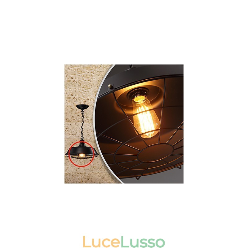 Lampade a sospensione American Country Retro Ferro battuto Contemporaneo e Contracted Warehouse Droplight