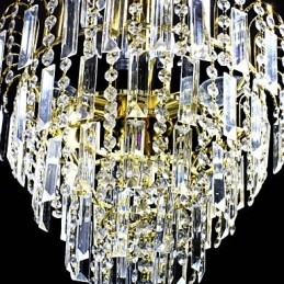 Lampadario di lusso in stile europeo a 6 luci a forma di corona