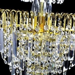 Lampadario di lusso in stile europeo a 6 luci a forma di corona