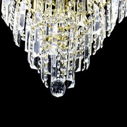 Lampadario di lusso in stile europeo a 6 luci a forma di corona