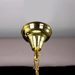 Lampadario di lusso in stile europeo a 6 luci a forma di corona