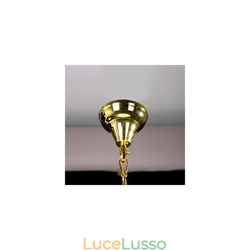Lampadario di lusso in stile europeo a 6 luci a forma di corona
