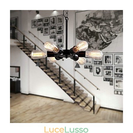 Lampadario retrò Edison Lampadario retrò Edison