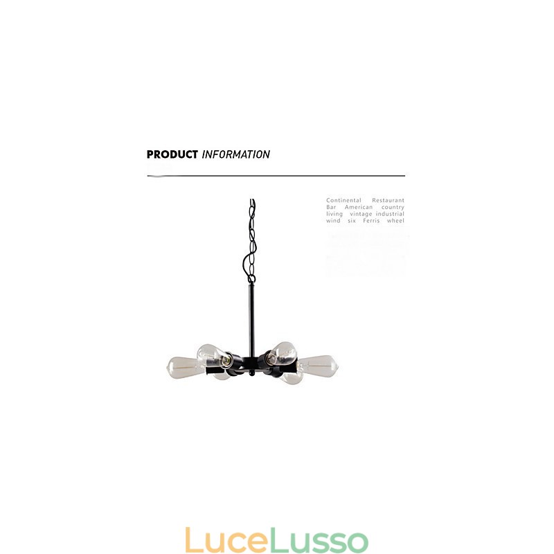 Lampadario retrò Edison