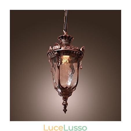 Lampada a sospensione di ispirazione antica con 1 luce Lampada a sospensione di ispirazione antica con 1 luce