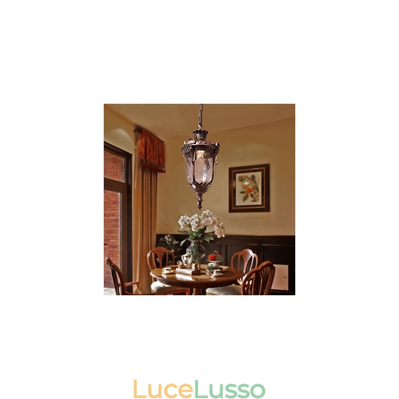 Lampada a sospensione di ispirazione antica con 1 luce