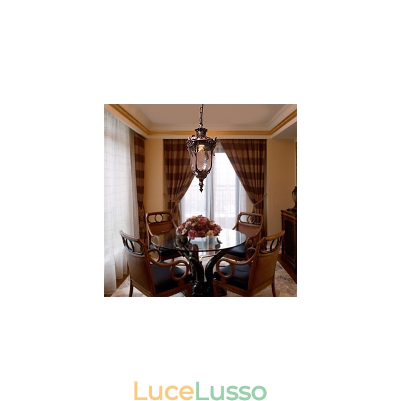 Lampada a sospensione di ispirazione antica con 1 luce
