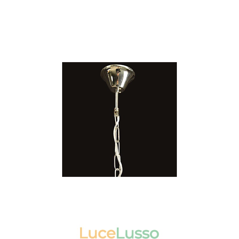 Lampadario moderno contemporaneo in cristallo cromato