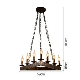 Retro Classic Metal Ceiling Lights Semplici lampade a sospensione Lampada a sospensione da bar