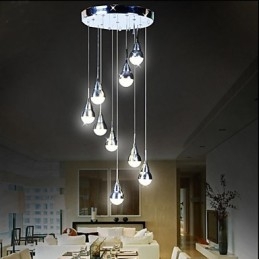 Lampade e lanterne Lampada da soffitto a 9 teste per scale