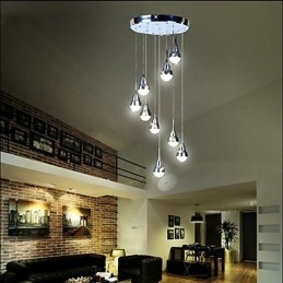 Lampade e lanterne Lampada da soffitto a 9 teste per scale